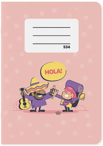 Sešit 534 bezdřevý formát A5 30 listů linkovaný 2 kolmice