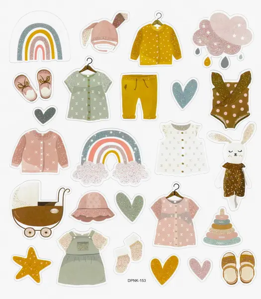 Samolepky papírové DPNK-153 holka DP