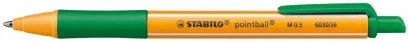 Pero kuličkové Stabilo pointball zelené