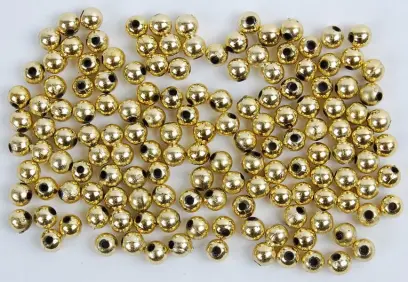 Korálky 6 mm zlaté