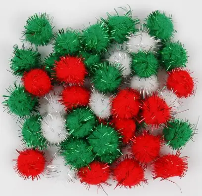 Bambulky polyesterové mix Metalic