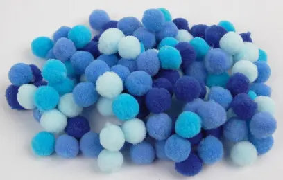 Bambulky akrylové 10 mm 06 modré