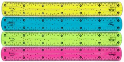 Pravítko 30 cm Line flexi mix