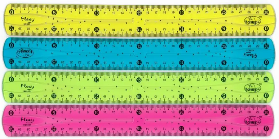 Pravítko 30 cm Line flexi mix