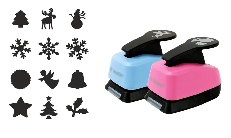 Děrovačka dekorační 25mm set C zima