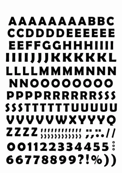 Samolepky papírové ABC