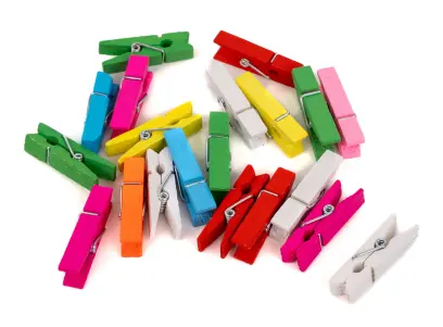 Kolíčky dekorační Color velké