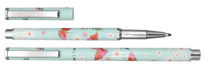 Pero kuličkové Livia v krabičce zelené s motýly