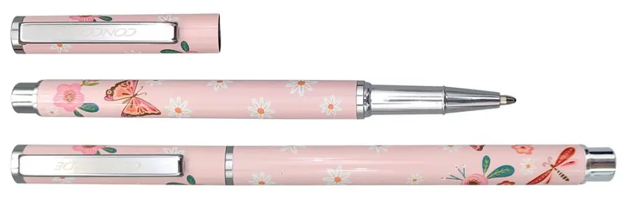 Pero kuličkové Zora v krabičce růžové s motýly