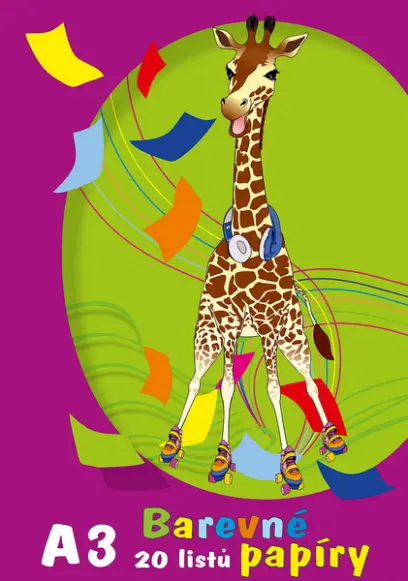 Složky barevného papírů A3 20 listů