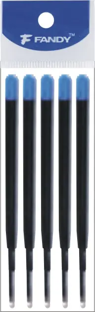 Náplň F-Parker 0,8 mm plast modrá 5 ks