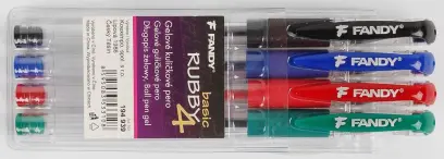 Pero gelové Rubby basic 4 barvy