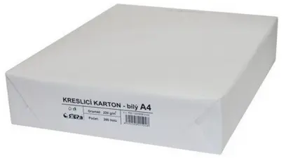 Karton A4 180 g kreslicí 200 archů