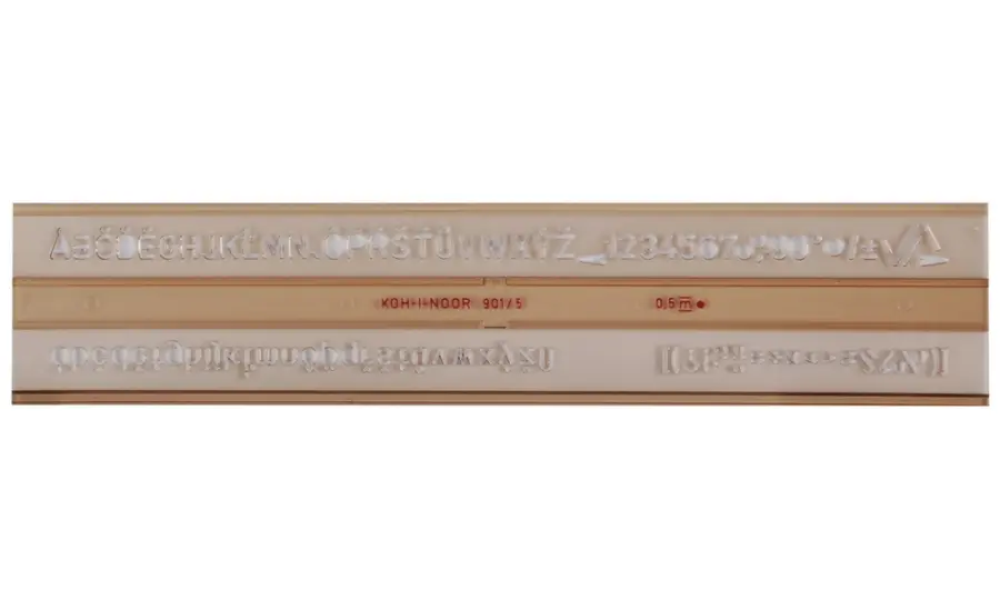 Šablona 7 mm technická popisovací