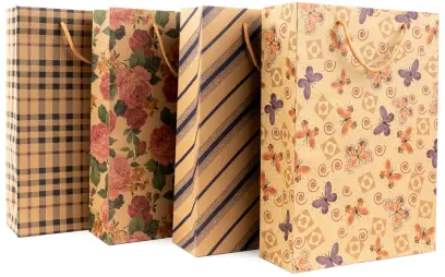 Taška papírová Craft velká 5 Ornament mix