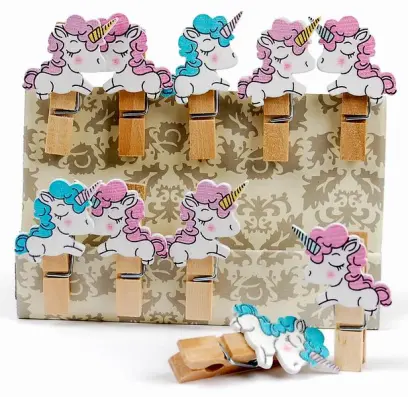 Kolíčky dekorační Shapes 05 jednorožec