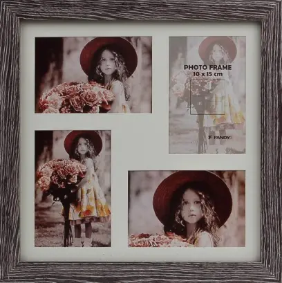 Fotorámeček Narvik gallery 03 2 šedohnědý