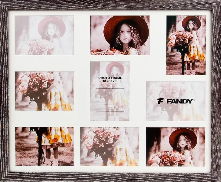 Fotorámeček Narvik gallery 04 2 šedohnědý