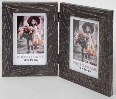 Fotorámeček Narvik 10x15/2 2 šedohnědý