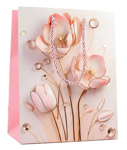 Taška papírová M LUX mix č.61 180x230x100 mm