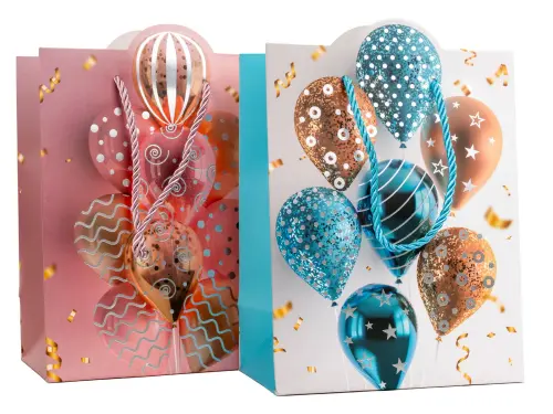 Taška papírová M LUX mix č.67 180x230x100 mm