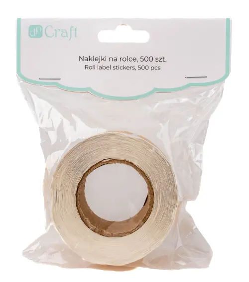 Samolepky papírové na rolce DPNK-268 kraft DP