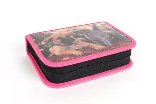 Penál se 2 klopami Pets 2 růžový