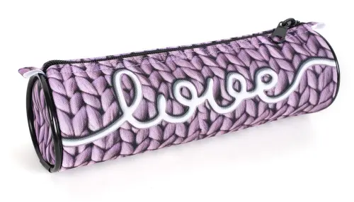 Penál rolka Love 2 růžový