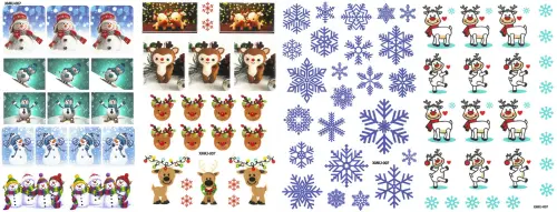 Samolepky papírové Mini XMKJ-007