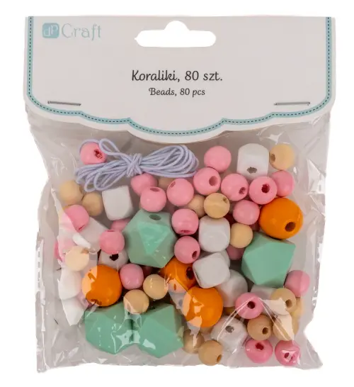 Korálky dřevěné GRKO-101 Pastel DP