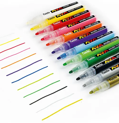 Popisovač GR-1106 akrylový 12 barev