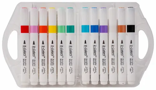 Popisovač akrylový Flower 12 barev