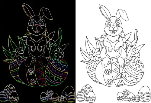 Obrázek škrabací Mark 9 ks 13 velikonoce