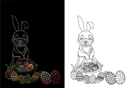 Obrázek škrabací Mark 9 ks 13 velikonoce