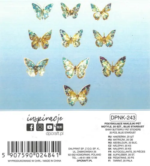 Samolepky foliové DPNK-243 Blue stardust DP