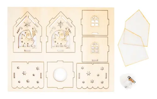 Ozdoba dřevěná Natural Christmas 01