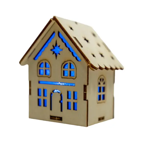 Ozdoba dřevěná Natural Christmas 02