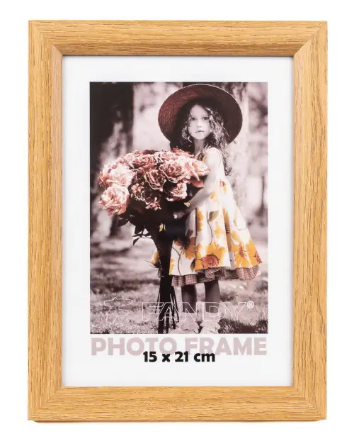 Fotorámeček Bevel 15x21 2 hnědý