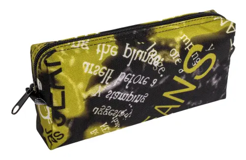 Penál etue se 2 zipy Jeans 2 zelený