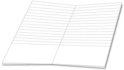 Sešit 423x bezdřevý formát A4 2/3 strany linka 1/3 strany čistá 20 listů