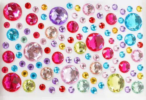 Kamínky samolepicí 04 krystalky 10 ks