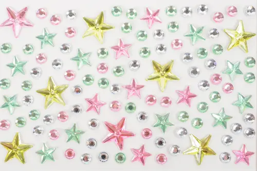 Kamínky samolepicí 05 hvězdy 10 ks