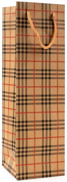 Taška papírová Craft na láhev 2 Ornament mix