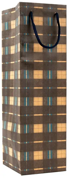 Taška papírová Craft na láhev 2 Ornament mix