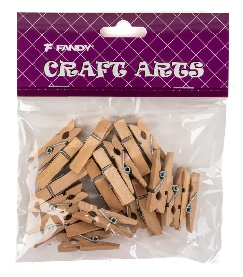 Kolíčky dekorační Natural velké