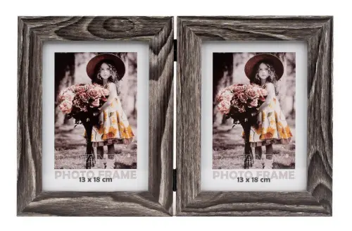 Fotorámeček Narvik 13x18/2 2 šedohnědý